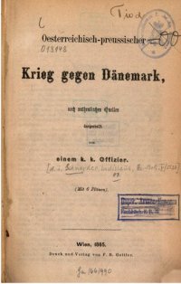 cover of the book Österreichisch-preußischer Krieg gegen Dänemark, nach authentischen Quellen