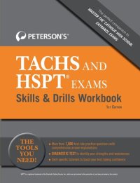 cover of the book Peterson's Tachs and HSPT Exams Skills & Drills Workbook