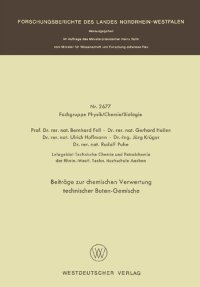 cover of the book Beiträge zur chemischen Verwertung technischer Buten-Gemische