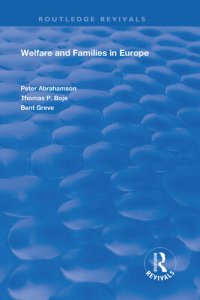 cover of the book Welfare and Families in Europe