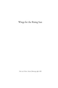 cover of the book Wings for the Rising Sun: A Transnational History of Japanese Aviation