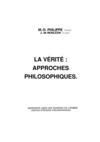 cover of the book Cours ULSH - 1975-1976 - La vérité, approches philosophiques