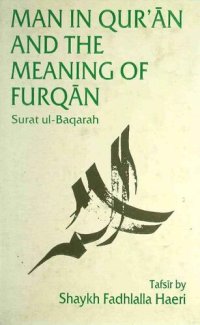 cover of the book Man in Qur'an And The Meaning of Furqan: Surat ul-Baqarah (Beams of Illumination From The Divine Revelation) (Arabic and English Edition)