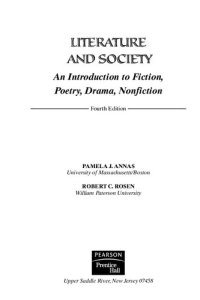 cover of the book Literature And Society: An Introduction To Fiction, Poetry, Drama, Nonfiction