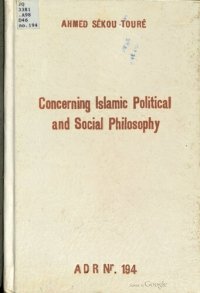 cover of the book Concerning Islamic Political and Social Philosophy