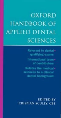 cover of the book Oxford Handbook of Applied Dental Sciences