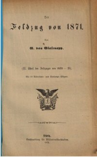 cover of the book Der Feldzug von 1871