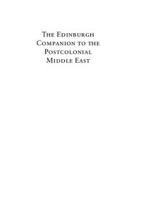 cover of the book The Edinburgh companion to the Postcolonial Middle East