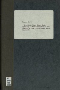 cover of the book President Ahmed Sékou Touré Speaking to the Colloquium on the History of the African Trade Union Movement