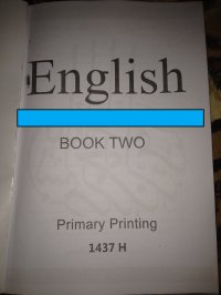 cover of the book English. Book two