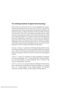 cover of the book The Cambridge Handbook of Applied School Psychology