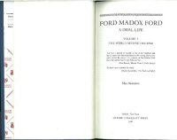 cover of the book Ford Madox Ford: A Dual Life, Volume 1: The World before the War