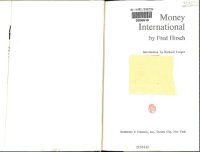 cover of the book Money International