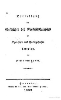 cover of the book Darstellung der Geschichte des Freiheitskampfes im Spanischen und Portugiesischen America