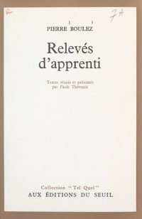 cover of the book Relevés d'apprenti