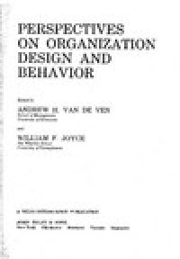 cover of the book Perspectives on Organization Design and Behavior 