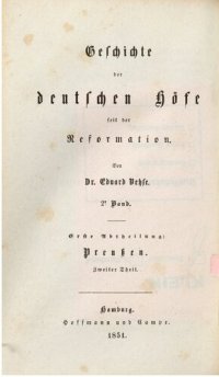 cover of the book Geschichte der deutsche Höfe seit der Reformation / Erste Abteilung: Preußen