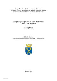 cover of the book Higher gauge fields and fermions in lattice models