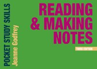 cover of the book Reading and Making Notes (Pocket Study Skills)