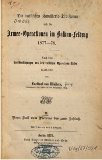 cover of the book Vom Fall von Plewna bis zum Schluss