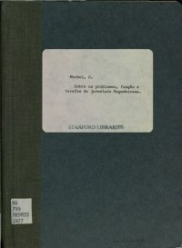 cover of the book Sobre os problemas, função e tarefas da juventude moçambicana