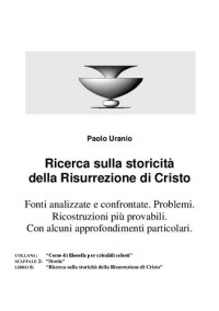 cover of the book Ricerca sulla storicità della Risurrezione di Cristo