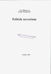 cover of the book Politisk terrorisme