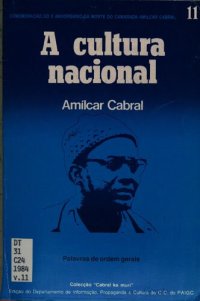 cover of the book A cultura nacional. Palavras de ordem gerais