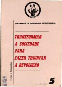 cover of the book DMM. Documentos da conferência extraordinária. Transformar a sociedade para fazer triunfar a revolução