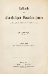 cover of the book Das Beamtentum im siebzehnten Jahrhundert