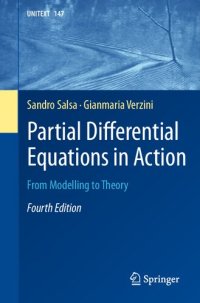 cover of the book Partial Differential Equations in Action - From Modelling to Theory