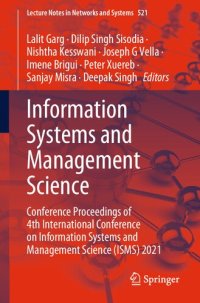 cover of the book Information Systems and Management Science: Conference Proceedings of 4th International Conference on Information Systems and Management Science (ISMS) 2021