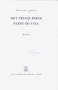 cover of the book Det tredje rikes vekst og fall 2