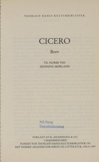 cover of the book Brev