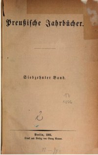 cover of the book Preußische Jahrbücher