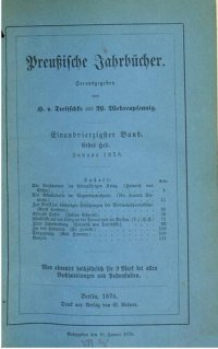 cover of the book Preußische Jahrbücher