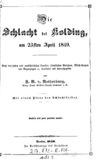 cover of the book Die Schlacht bei Kolding am 23sten April 1849