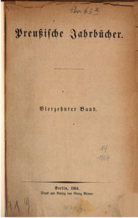 cover of the book Preußische Jahrbücher