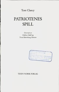 cover of the book Patriotenes spill