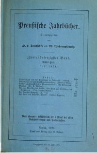 cover of the book Preußische Jahrbücher