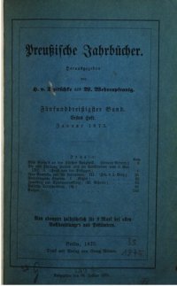 cover of the book Preußische Jahrbücher