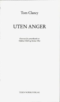 cover of the book Uten anger