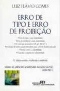 cover of the book Erro de Tipo e Erro de Proibição