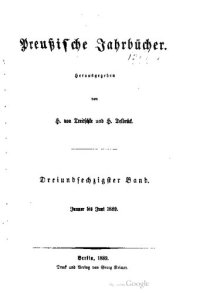 cover of the book Preußische Jahrbücher