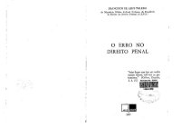 cover of the book O erro no direito penal