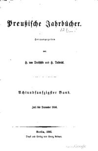 cover of the book Preußische Jahrbücher