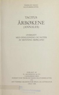 cover of the book Årbøkene (Annales)