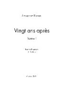 cover of the book Vingt Ans Après. B 2 томах. T.1