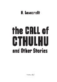 cover of the book The Call of Cthulhu and Other Stories