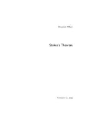 cover of the book Stokes's Theorem